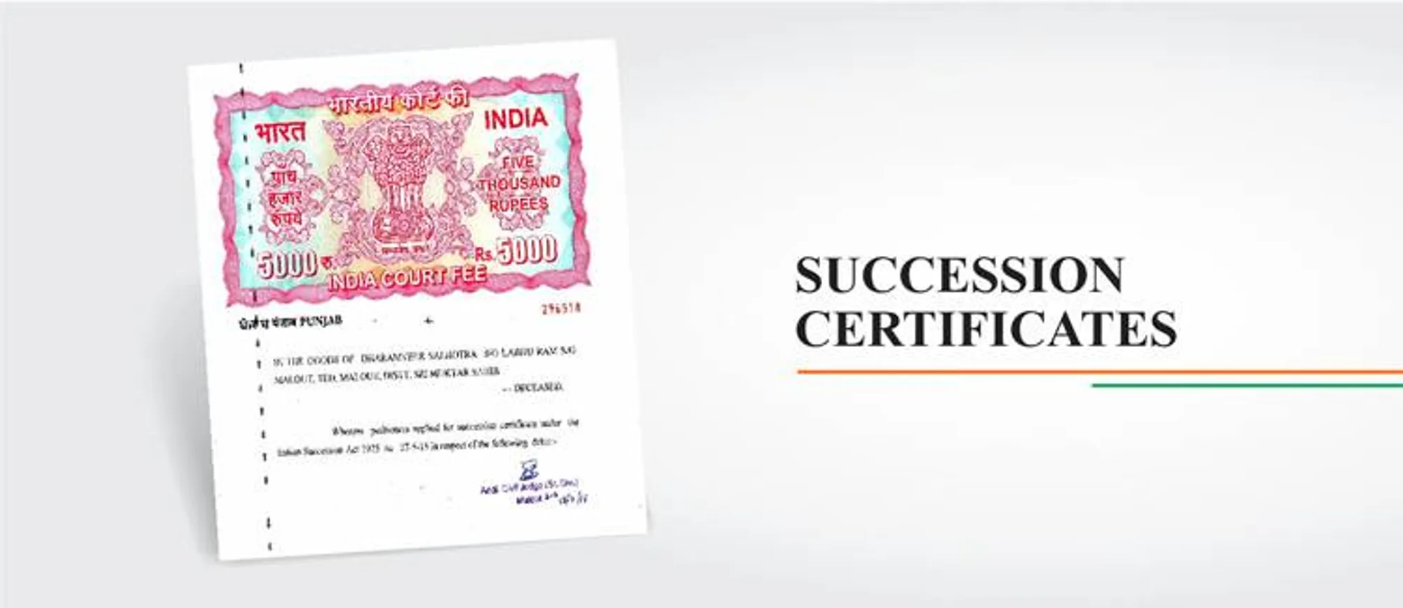 need of succession certificate