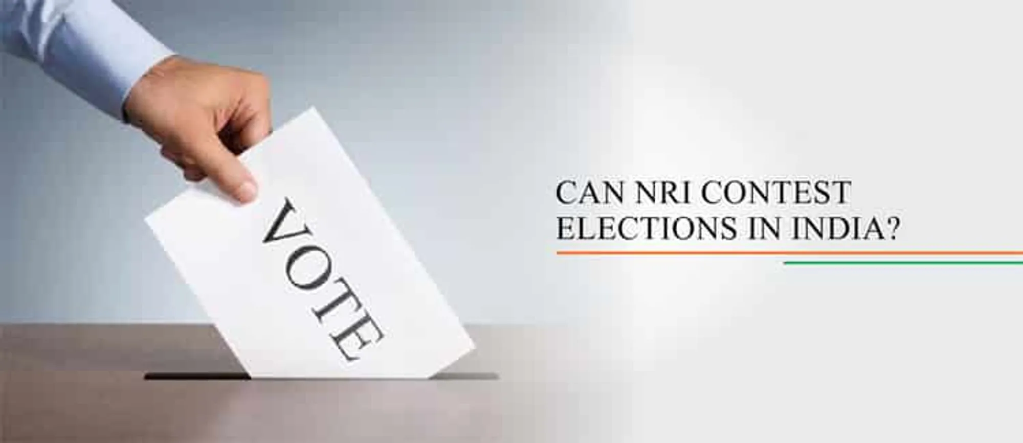 can nri contest elections in india