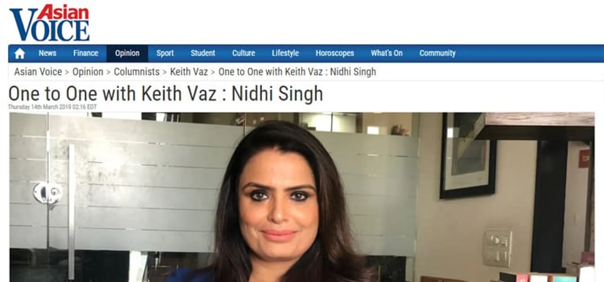 One to One with Keith Vaz- Nidhi Singh