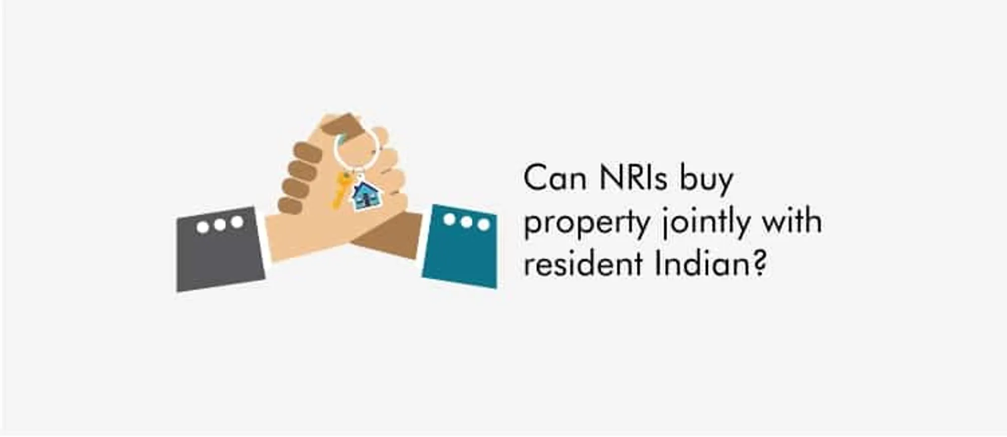 Can NRIs buy property jointly with resident Indian?