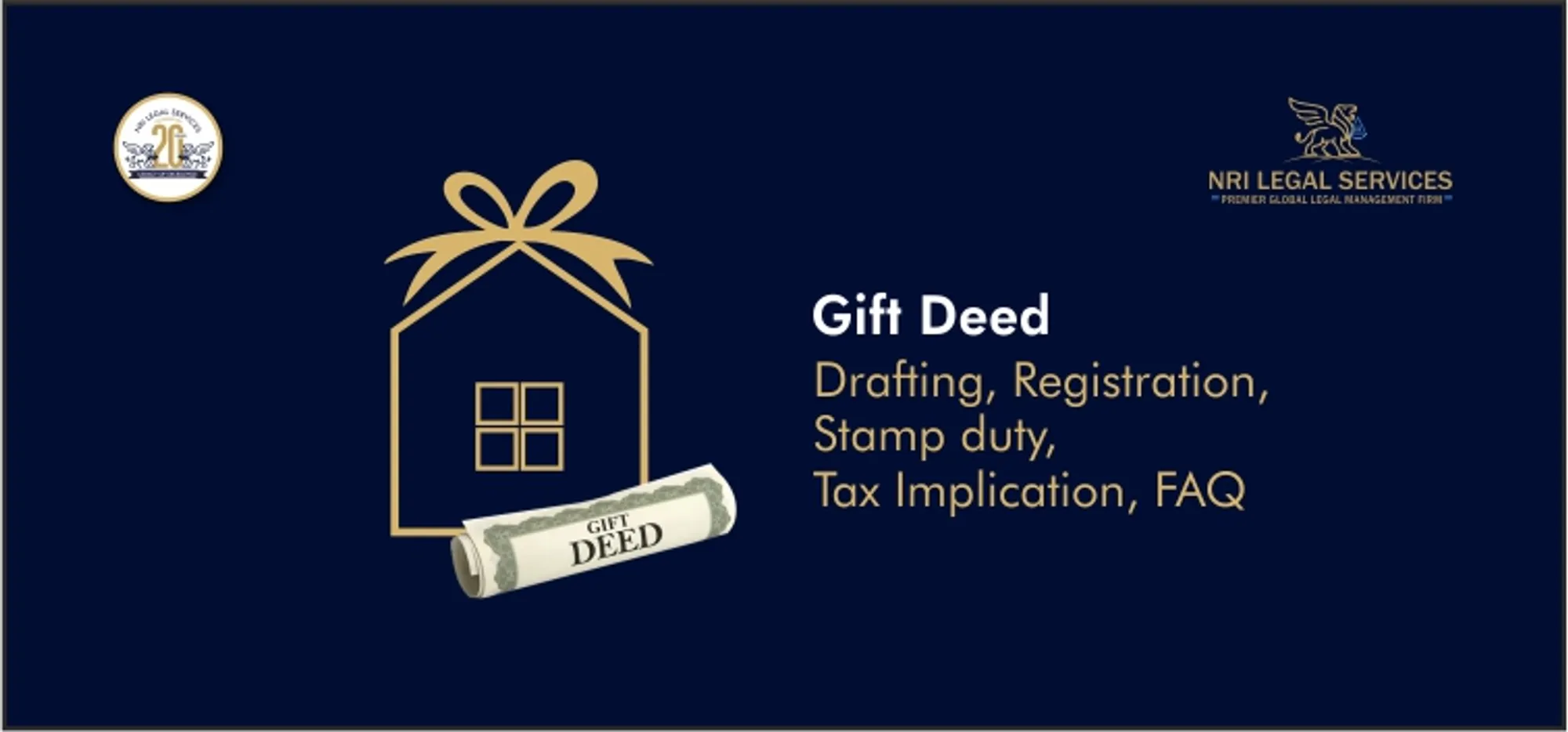 Gift Deed Drafting, Registration, Stamp duty, Tax Implication, FAQ